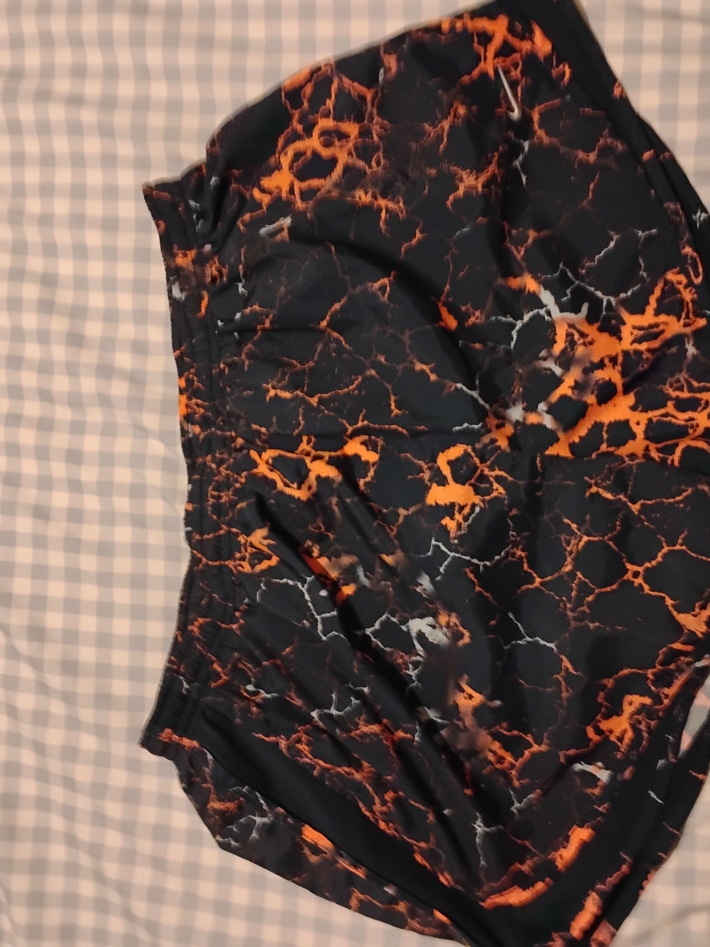 Nike Dri-FIT  Shorts with Black and Orange Marbled Waistband